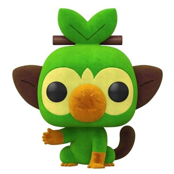 🔥Funko POP! Games - Pokemon Grookey Flocked Limited Exclusive Figure #957 NWT🔥 - Picture 2 of 3